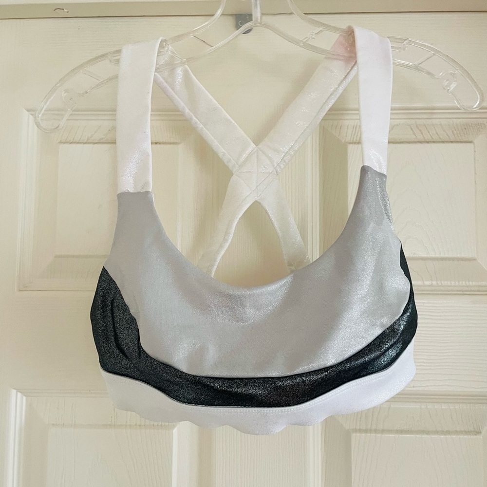 JoyLab Metallic Color Block Sports Bra